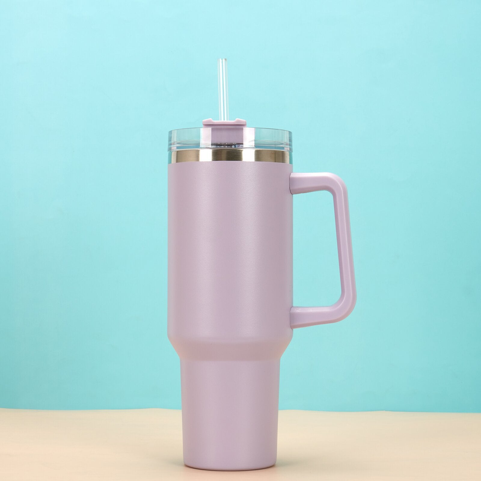 Wholesale 304 stainless steel 40oz ice cup double layer vacuum spray car cup creative outdoor handle cup